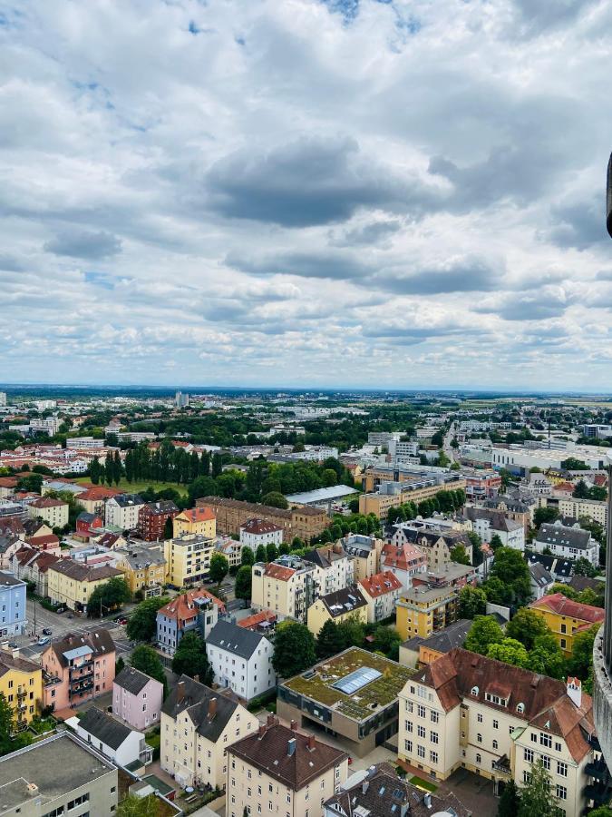 Hotelturm Augsburg Appartment 29 Stock Eksteriør billede