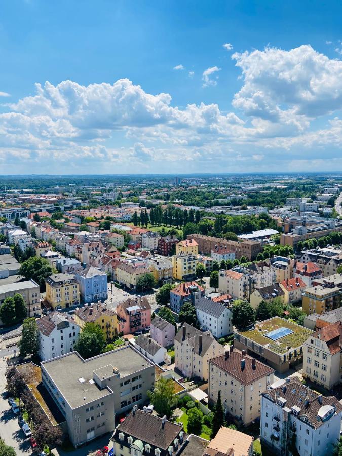 Hotelturm Augsburg Appartment 29 Stock Eksteriør billede